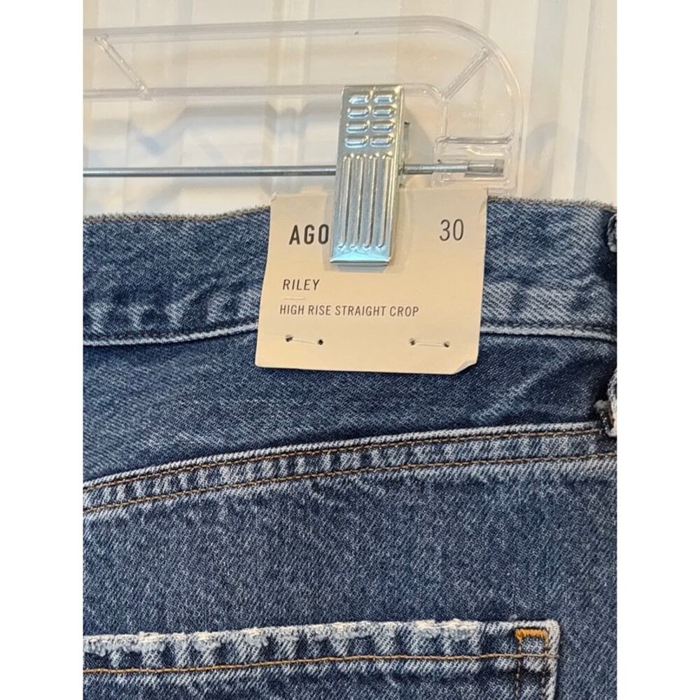 Agolde Riley High Rise Straight‎ Crop Jeans Size 30 - Picture 7 of 9